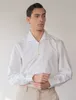 Camisas masculinas da primavera e verão da camisa casual de negócios de kiton branco