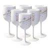 Weingläser rosa Plastik für Mädchen Party Getränke Unbrechbar weißer Champagner -Cocktailflöten -Goblet Acryl Elegante Drop -Lieferung Ho otens