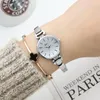 Relógios de pulso Designer Ratesse feminino Small Dial Bracelet Quartz Acessórios para mulheres de aço inoxidável para mulheres relógios