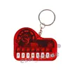 Andra festliga festleveranser Andra festliga festförsörjningar Mini Piano Keychain Portable Musical Instrument Toy Keyring Electronic Key DHX6P