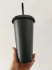 Sirène déesse 24oz / 16oz en plastique tasses cloutées en plastique Tubler réutilisables à boire à baisse plate pilier de pilier couvercle tasses de paille de paille