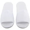 Slippers 5 Pairs Shoes Woman Spa El Guest Open Toe Towelling Disposable Terry Style Home Chaussures Femme Slippers#XX20