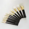 Yani TF Series 12 Brushes Brôlement de chèvre de qualité de qualité complète Bronzer Cream Cream Foundation Falkadow Corpeau Brushs de maquillage de mélange à lèvres ZZ