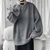 Kvinnors hoodies tröjor 2024 Hoodies Jacquard Sweatshirt Mens White Pullover Streetwear Casual Fashion Clothes Mens Overized Korean Harajuku T Shirt 240413