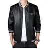 Novo 2024 Winter Leather Men Jacket Designer de alta qualidade à prova de vento Windbreaker Outdoor Fashion Clip Isolat Casacats Size 4xl