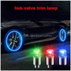 Decorative Lights 4 Pcs Wheel Cap Car Tire Tyre Air Vae Stem Led Light Er Accessories For Bike Motorcycle Waterproo Drop Delivery Mo Dh6Eo