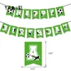 Party -Dekoration Fußballbälle Latexballons 12 "Fußball Geburtstag Banners Cup Kuchen Flagg Kinderspielzeug Thema