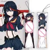 Keychains colhedores 4x12cmkill la kill matoi ryuuko mini pendente Dakimakura Keychain Dupla lados de desenho animado Correntes de travesseiro corporal