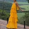 Halter Neck Evening Dress Long A Line Prom Dress Elegant Chiffon Formal Party Gown for Women