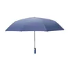 Umbrellas Windproof Folding Umbrella UV Protection Reflective Portable With LED Handle For Sunny Day Rainy
