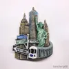 Koelkast magneten land koelkast magneten standbeeld van vrijheid architectuur adelaar masker koelkast magneet sticker wereldreizen souvenir