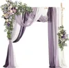 Zestaw z zestawu Łuku Wedding z 5 opakowaniem z drapowaniem 2PCS sztuczny z 3 drape do ceremonii Przyjęcie arbor Dekoracja tła 240318