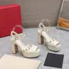 Mirror Quality Pump Designer Femmes Sandales Peep Toes Geatine Leather Luxury Fashion Wedding Chaussures 11cm Super High Heels Chaussures robes Slingback Sandale avec boîte
