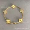 Brand charm Van High Version Fritillaria Bracelet Female Crowd Design Laser Rose Powder 18K Fashion Light Luxury Batch V