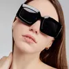 Güneş Gözlüğü 2023 Perçinler Retro Güneş Gözlüğü Erkekler Açık Mekan Büyük Boy Kadınlar Meydan Şampanya Tonları UV400 Ayna Polygonal Büyük Boy Altın Çay