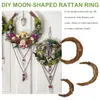Dekoracyjne kwiaty 3 szt. Smilax rattan wieniec DIY Making Pierścienie Naturalne księżycowe Catcher Dreator Front Door
