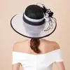 Boinas fedoras chapéu feminino dia de damas praia viseira férias festas de férias japonesas verão feminino hats wedding show fascinators h6613