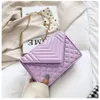 Leder -Crossbody -Taschen für Frauen Mode hochwertige Handtaschen China Großhandel PU Ladies Umhängetasche Kette