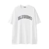 Men's T Shirts American Trendy Brand Retro Street Suede Personalized Foam Letters Simple Loose Short-sleeved Niche T-shirt