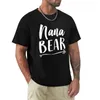 Erkekler Polos Nana Bear T-Shirt Erkek Hayvan Baskı Print Sade Beyaz Tişörtler Erkekler