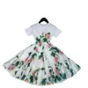 Robes de fille gaoding vêtements pour enfants set de mode d'été fille bébé anglaise à manches courtes t-shirt imprimées fleur demi-jupe
