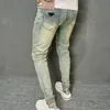 jeans marque des hommes de créateur jeans skinny pantalon bleu noir pantalon denim mode streetwear décontracté fin