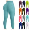 Tracce femminili da donna Bubble di sollevamento dell'anca Fitness che corre a vita alta Yoga Pantsl2403