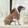 Köpek giysileri kış sonbahar sıcak polar evcil hayvan küçük köpekler Noel kostüm tulum köpek palto ceket bok pug chihuahua giyim