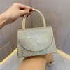 Sac à main de concepteur de luxe Sac à bandoulière pour femmes en cristal Perles métalliques étincelantes Sac à ouvertures de sous-bras en diamant Crossbody Foot's Wallet Luxury Shopping 102