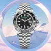 MENS Titta på lyxdesigner Watches High Quality 40mm Black Green Dial Automatic Mechanical Ceramic Bezel Waterproof Luminous Sapphire Montre de Luxe Menwatch