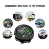 Neue Autos Voltmeter Digitale LED -Anzeige Mini Rundspannung Batteriespannung Tester Gauge Messgerät für Motorradboot Marine Truck ATV UTV