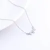 PENDANTI PEKURR 925 Sterling in argento, collane a forma di fiocchi di neve per donne zirconia cubica gioielli fine