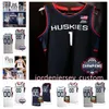 Aaliyah Edwards 2024 Champions Champions Basketball Jerseys 5 Paige Bueckers 10 Nika Muhl 33 Caroline Ducharme 35 Azzi Fudd UConn Huskies Final Four Basketball Cousue