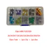 NIEUW 150/100/50PCS MINI CAR FUSSEN MET BOL DIL -Assortment 2A/3A/5A/7.5A/10A/15A/20A/25A/25A/30A/35A AUTO MICRO BLADE TYPE FUSE SET TRUCK