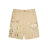 GALLREY TEE DEPTS Designer Short Pants Top Quality Luxury Fashion Shorts Colorful Hand-Painted Speckler Mönster Ljus Khaki Casual Shorts Unisex Summer