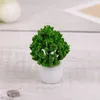 Fleurs décoratives Simulé de petit arbre modèle Micro Landscape Green Plant Decorations Office Disporing Mini Potted Scene