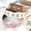 Headbands AWAYTR Metal Rivet Headbands For Women Hair Accessories Band Party Punk Headband Solid Color Hairbands for Girls Hair Hoop Y240417