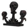 Ljusstakarhållare Halloween Candleholder Stand Dekorativ stick Candelabra avsmalnande huvud TEALYDLIGT LANDLESTICK CREEPY TEA LIGHT