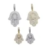 Colar de grife Hamsa Hamsa Hamsa Colar de Zircão Masculino Jóias Trendy Full Trendy