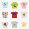 BC 2024 Summer Kids Boys Manga curta T-shirt T-shirt Roupet Sett Girls Girls Cotton Tops Crianças de pano de pano de criança 240403