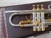 Migliore qualità B Tromba piatta Tromba piatta argentata autentica LT180S-72 Strumento musicale di tromba suonando in ottone di grado professionale