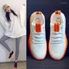 Lässige Schuhe Plattform Sneakers Frauen Schnürkanize Designerinnen Frauen atmungsaktivem Mesh Sport Chaussures Femme