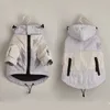 Winter Dog Jacket förtjockad fleece Varma kläder Vattentät regnrock French Bulldog Puppy Coat Windproof Big Clothing 240411