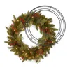 Flores decorativas 3 PCs Garland Hoop Iron Flor Flored Cabine