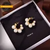 Stud Earring Stud 2024 Stud Fashion Brands Oorringen oorbuien Hoogwaardige ontwerpers Earring Classic Golden Pearl Jewelry For Woman Wed