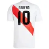 Peru 24 25 Copa America 10 Pena Soccer Jersey Narodowa drużyna 8 Quispe 23 Grimaldo 16 Cartagena 17 Advincula 14 Lapadula 15 Castillo 9 Kitki piłkarskie Guerrero Męskie