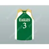 Custom CJ McCollum 3 Glenoak High School Green Basketball Jersey Все сшитые размеры S M L XL XXL 3XL 4xl 5xl 6xl Top Caffence