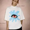 Designer högkvalitativ lyxmode Small and Trendy House of Errors Truth Eye Foam Tryckt Vibe Feng Shui tvättade gammal kortärmad t-shirt 100