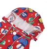 Hondenkleding met kap met kap, regenjas reflecterende waterdichte 4 poten Pet Rain Jacket Poncho voor de meeste honden