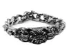 Personalidade Pit Bull Dog Bracelet Stainless Aço jóias de titânio Punk Animal Biker Men Boys Whole SJB0347A Link Chain25078036009779